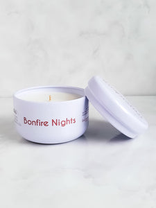 Bonfire Nights Soy Travel Tin Candle - Infusion Candle Co.