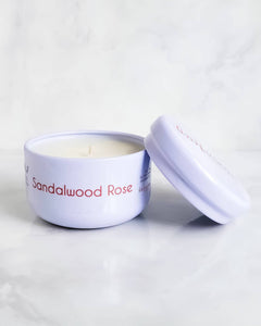 Sandalwood Rose Soy Travel Tin Candle - Infusion Candle Co.